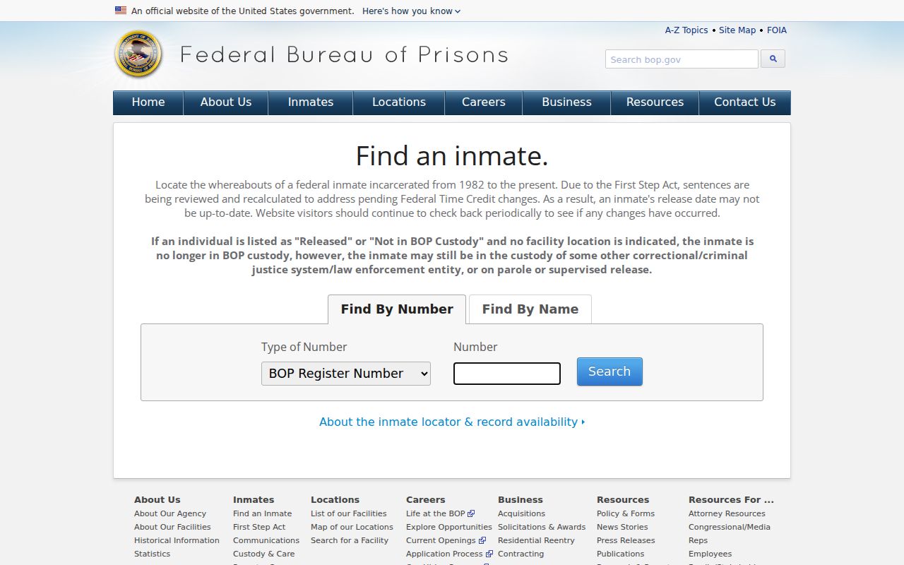 Schoolcraft County arrest search federal inmate locator